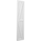 Ekena Millwork Americraft 3-Board Wood 2 Equal Panel Frmd Board-n-Batten Shutters w/Dbl Z-Bar, ARW102BF311X68WHH, PR ARW102BF311X68WHH - alternate 6